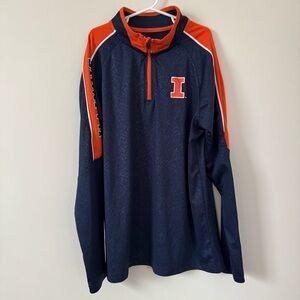 Youth Colosseum 1/4 Zip Shirt Illinois Size Large (16-18)